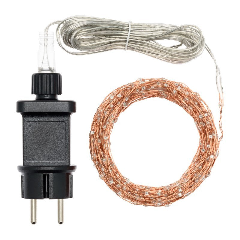 Cadena Multiflash MicroLED RGB 625 (1.6cm) Cable Cobre 10m