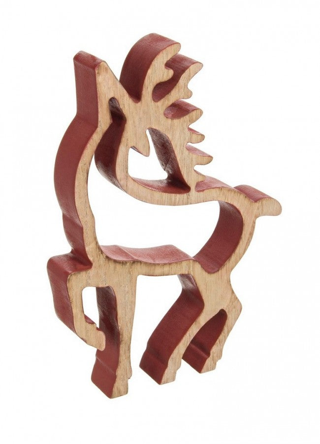 6x Forma de Reno Rojo L