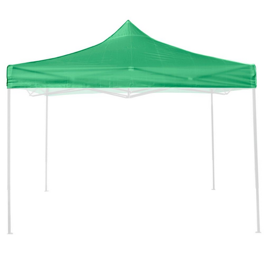 Lámina de techo impermeable verde 3X3 para reemplazo de cenador plegable