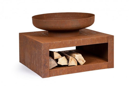 Brasero CP.Legna Efesto Óxido 70X38H