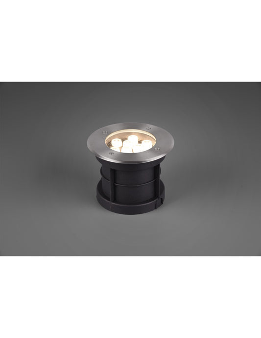 Foco LED empotrable transitable IP65 Níquel Belaja Ø16 cm Trio Lighting