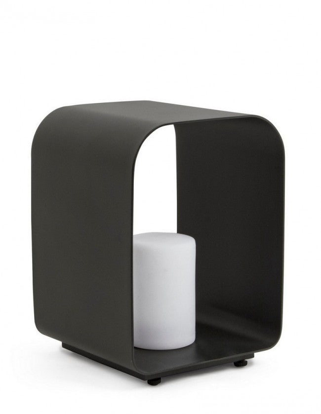 Lámpara LED Ridley aluminio antracita 35h cm