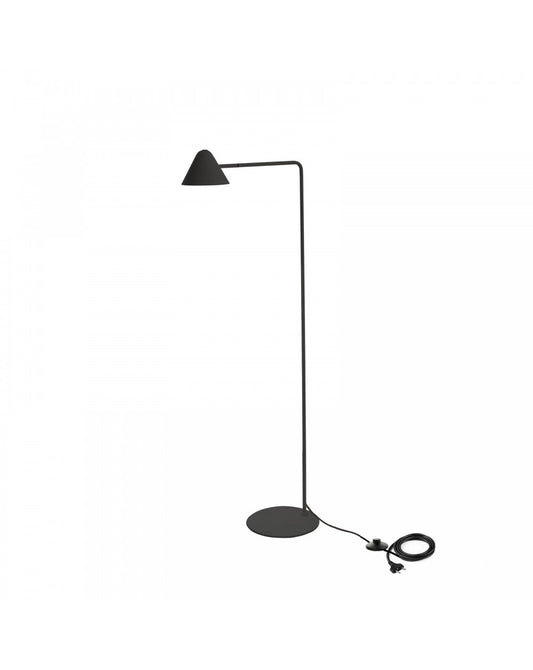 Lámpara de pie LED Antares de metal negro STS