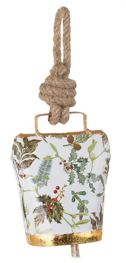 12x Wendi Campana Colgante Acebo Blanco