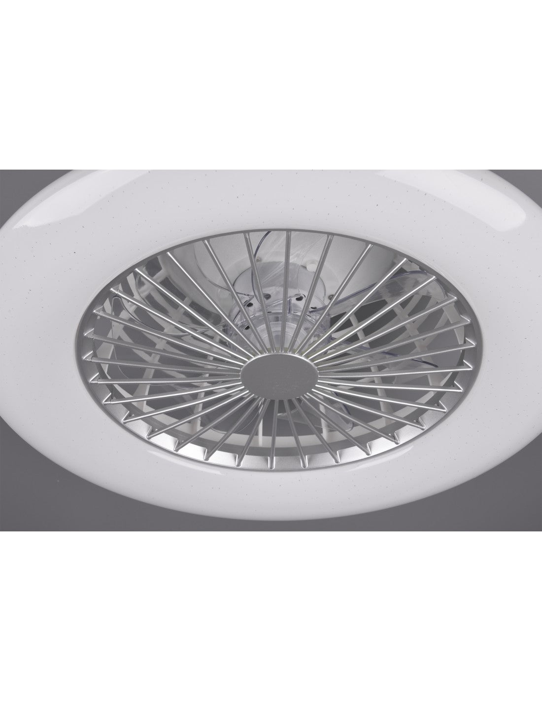Ventilador de araña LED regulable Stralsund Aluminio Trio Lighting