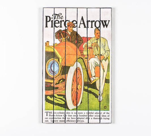 Impresión sobre madera con lienzo multicolor 60x100 cm