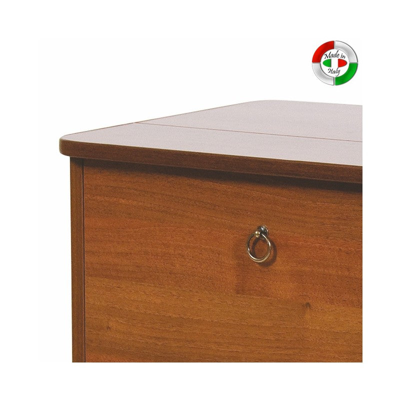 Mueble tabla de planchar Madera revestida de melamina Nogal Antiguo 3 cajones 44x57xH.89 cm