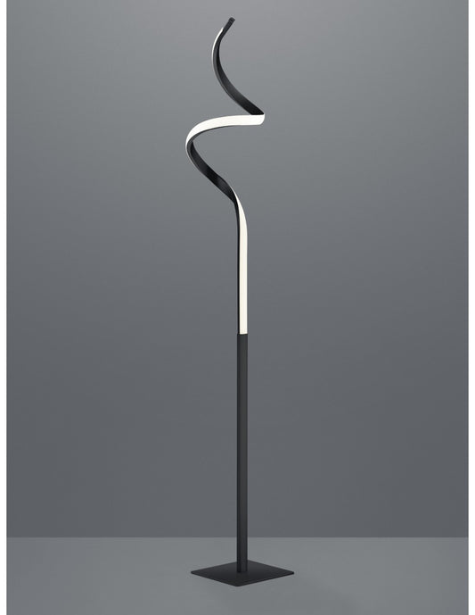Lámpara de pie Course Led Touch regulable Al. 145 cm Antracita Trio Lighting