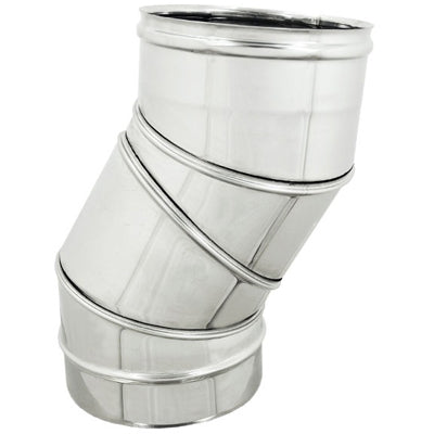 Codo regulable 0/90° para conductos de humos - Diam.250