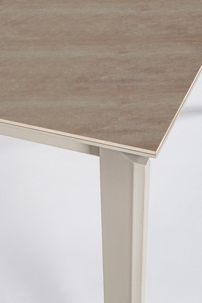 Mesa extensible Briva en gris tórtola