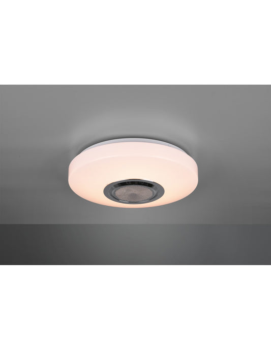 Lámpara de Techo Redonda Moderna LED RGB Bluetooth Maia Ø33 cm Blanco Trio Lighting