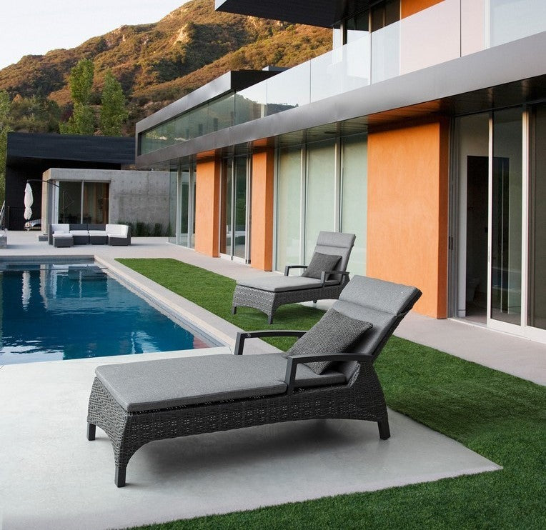 Cuna Britton antracita con cojines 205 cm 