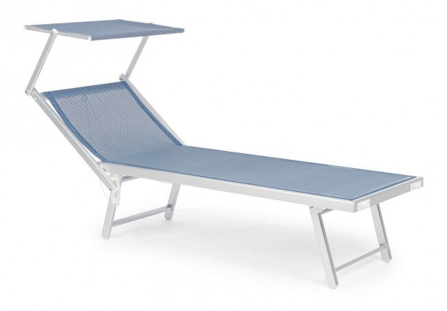 Cuna plegable de aluminio Cross azul