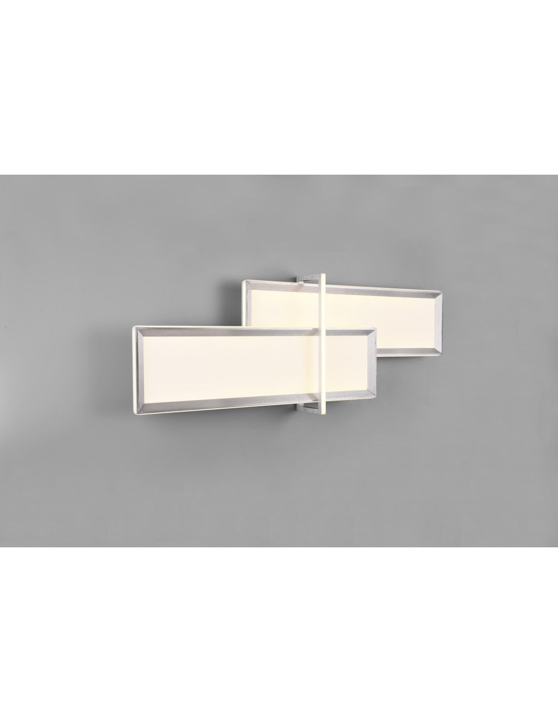 Lámpara de Techo 2 Rectángulos LED Dimmer Charleston Aluminio Trio Lighting