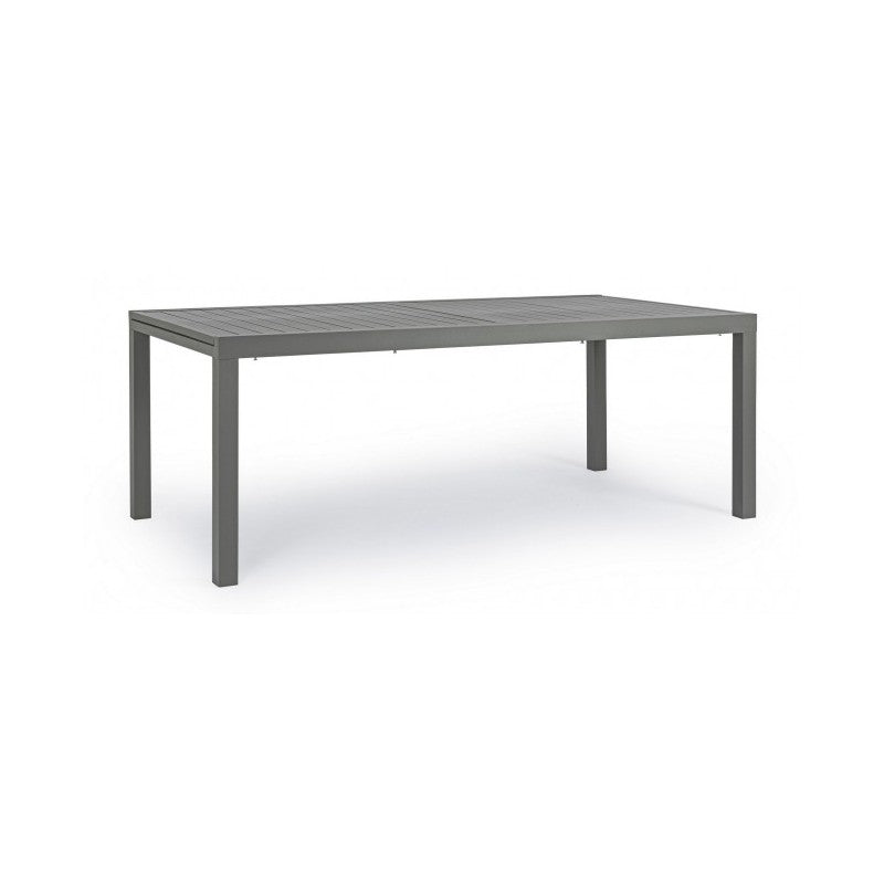 Mesa de exterior HILDE de aluminio antracita Extensible 200-300x100x h75 cm