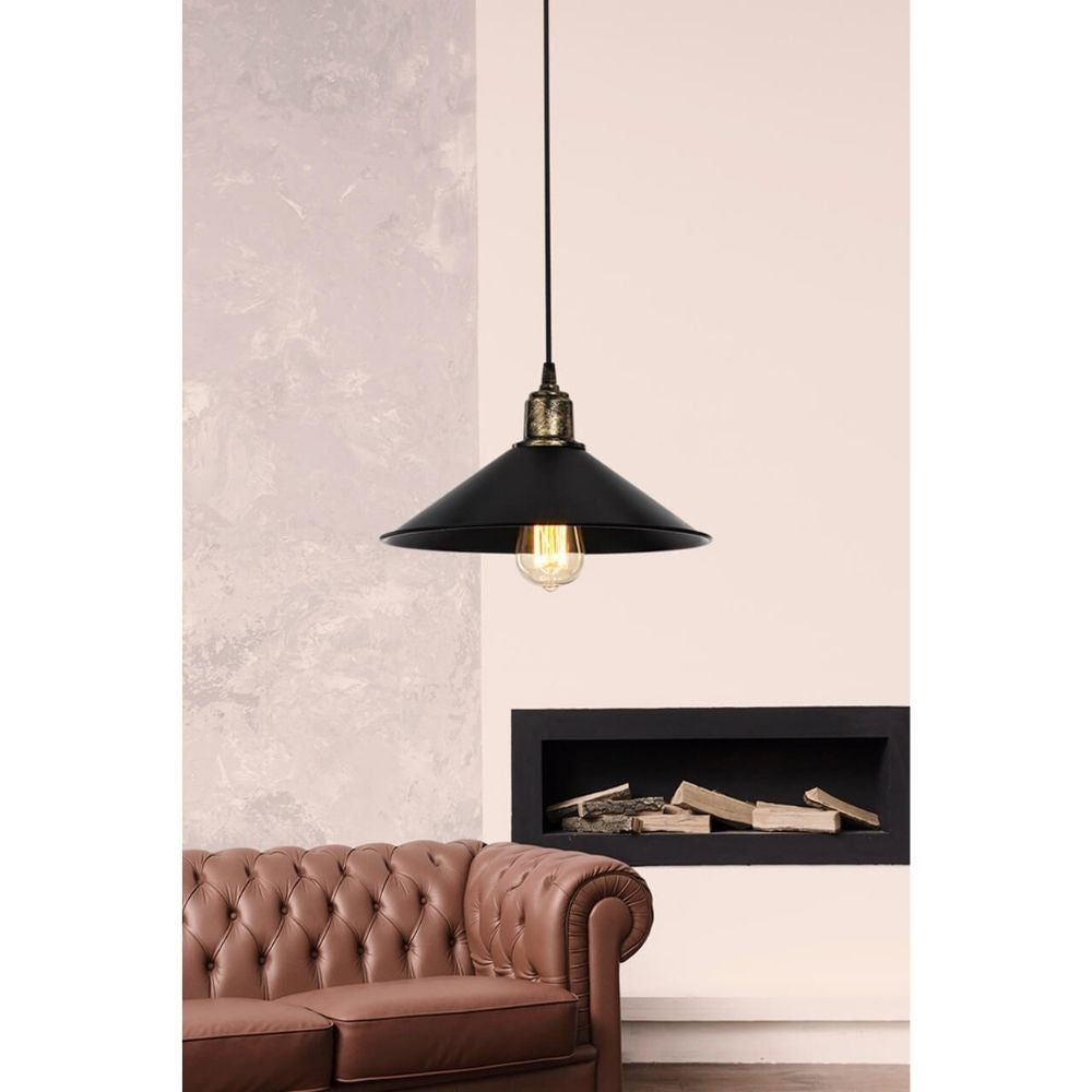 Lampada a sospensione Maya nera MDL4156 EFFEZ