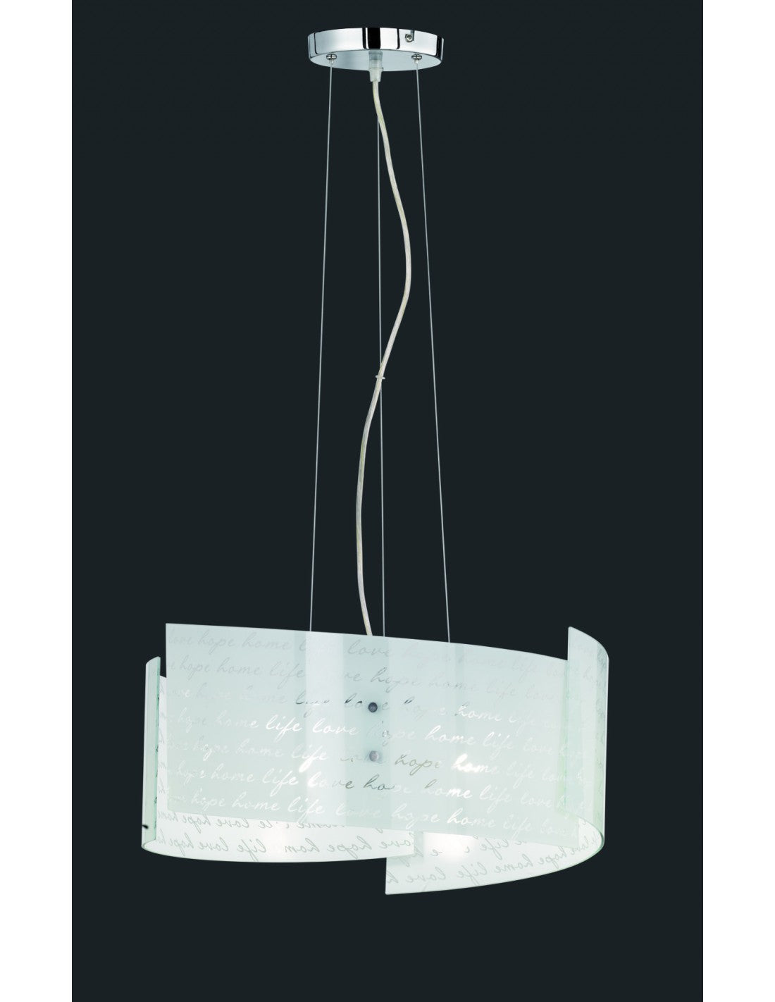 Signa Lámpara Colgante 3 Vasos Blanco 3xE27 Ø50 cm Trio Lighting