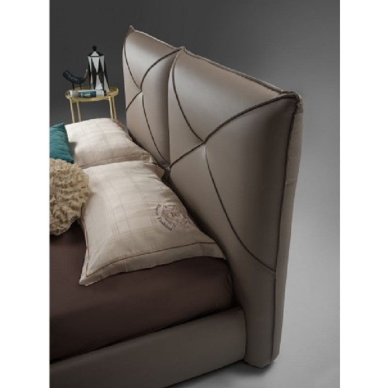 Letto matrimoniale con contenitore ARMONIA Tortora 188x223x h109 cm