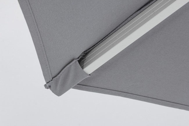 Paraguas Viena de aluminio gris oscuro.