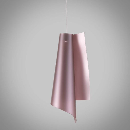 Lámpara colgante de Polilux VELA Rosa diámetro 19 x h49 cm