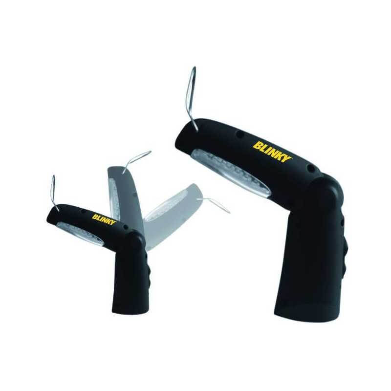 Linterna plegable con luz LED y gancho - 21+5 LEDs