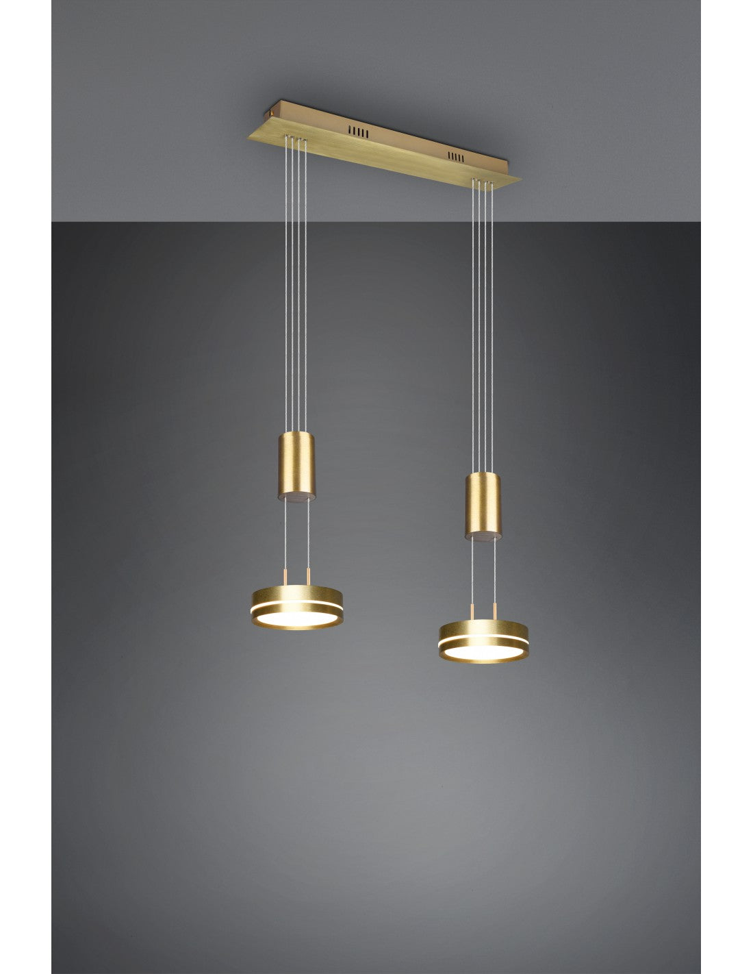 Difusores de suspensión Disco Led Dimmer Franklin Brass Trio Lighting