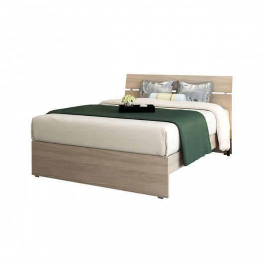 Cama queen size para dormitorio, color Olmo, 200x131xH 98 cm