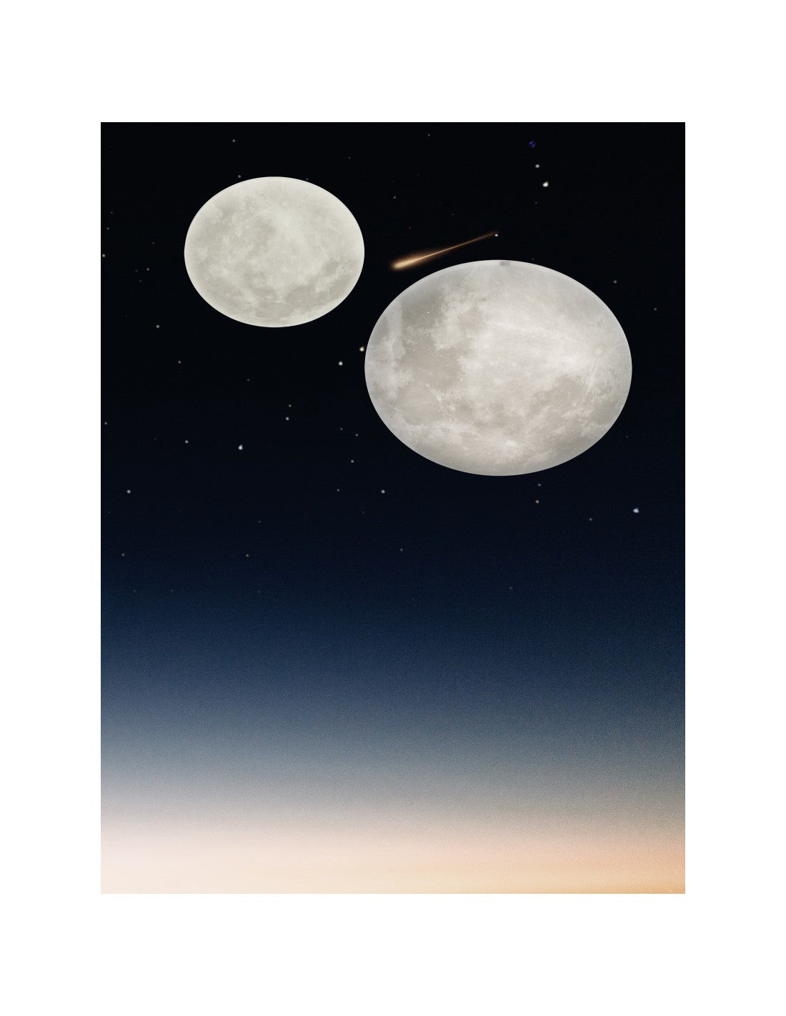 Lámpara de techo LED con fase lunar, efecto de luz nocturna lunar, Ø60 cm, Trio Lighting