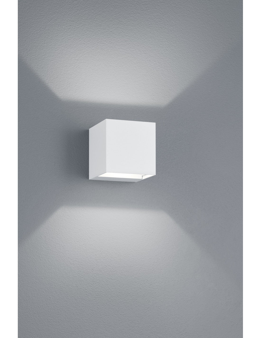 Aplique Cubo Doble Emisión LED Adaja Blanco IP54 Trio Lighting