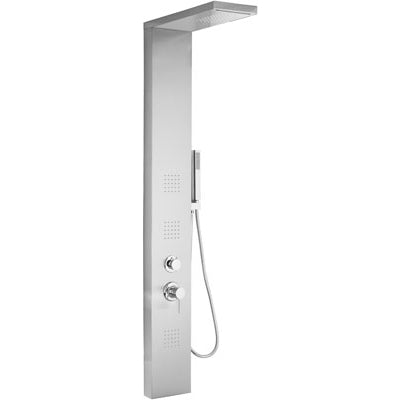 Mueble alto multifunción Manhattan, cromo satinado