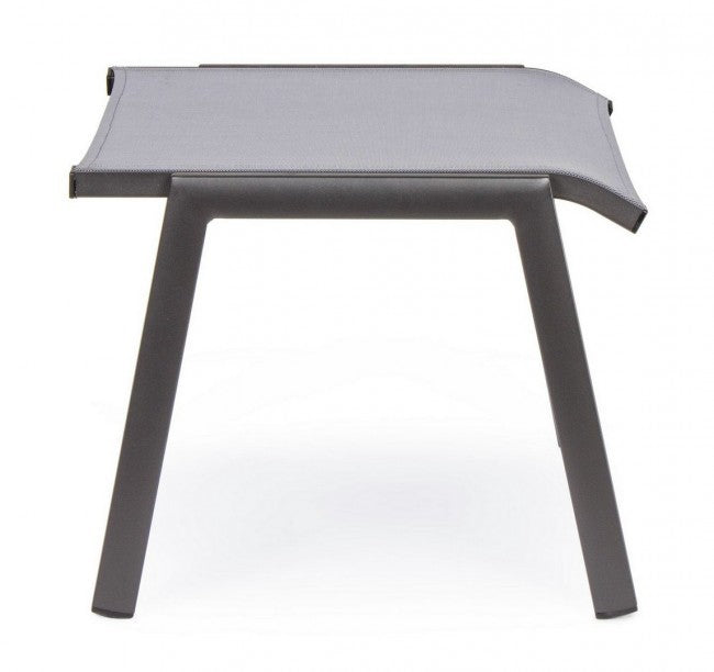 Reposapiés Cruise antracita de aluminio para muebles de jardín 53 x 51 x 44 cm