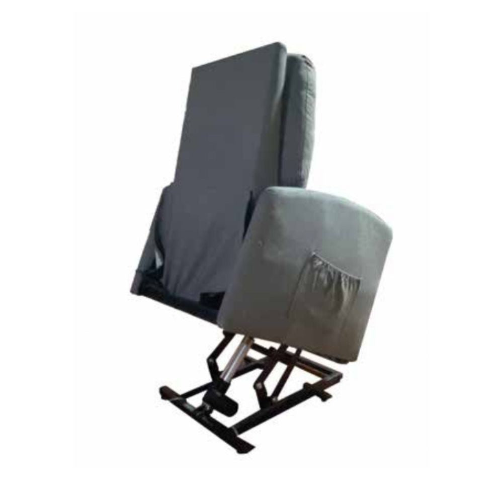 Poltrona alza persona Katia tessuto grigio 1 motore EFFEZ