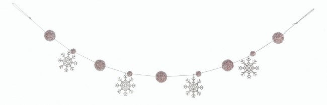 4x Tira de purpurina rosa Alt. 150