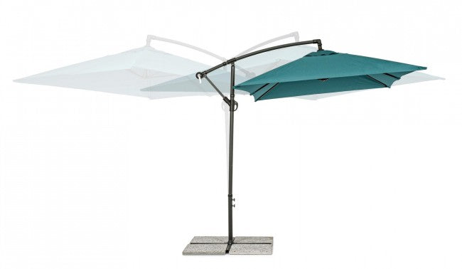 Paraguas de brazo Texas 2x3 cm antracita-pavo real