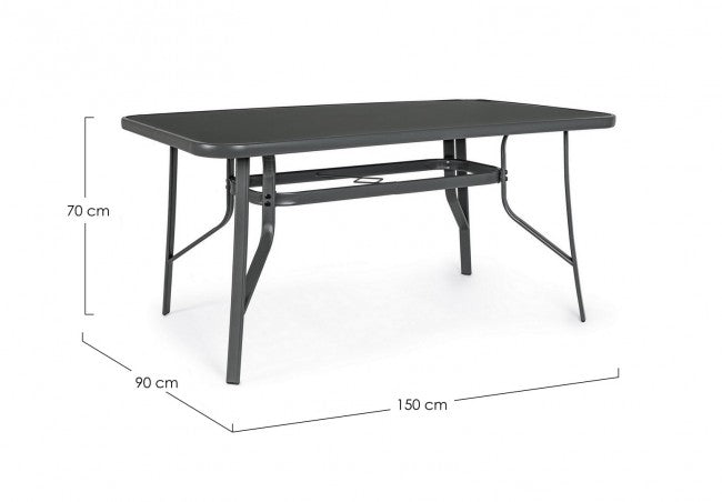 Mesa exterior Martinez 150x90xH70cm