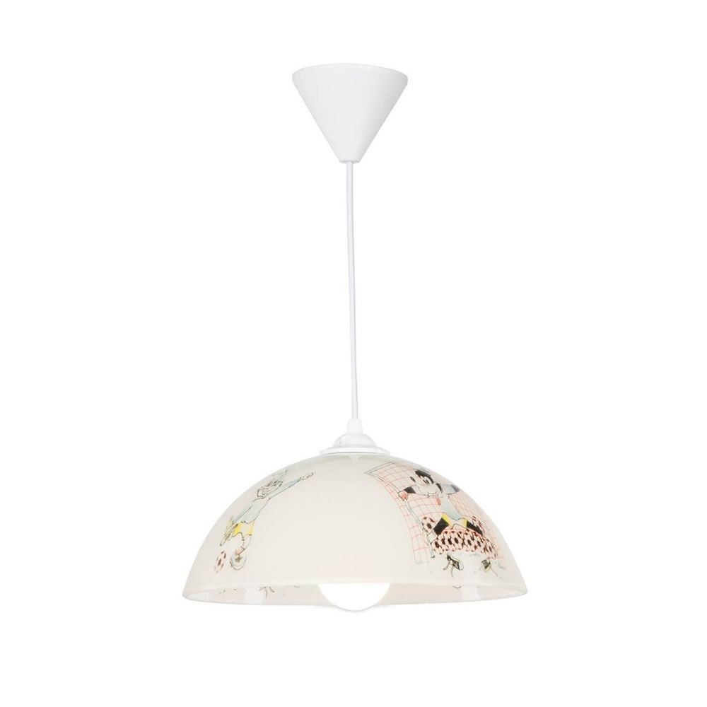 Lampada per cameretta Mufi MDL4164 vetro bianco con disegni EFFEZ