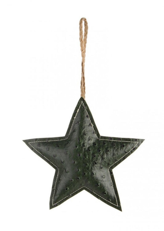 12x Colgante de estrella verde suave