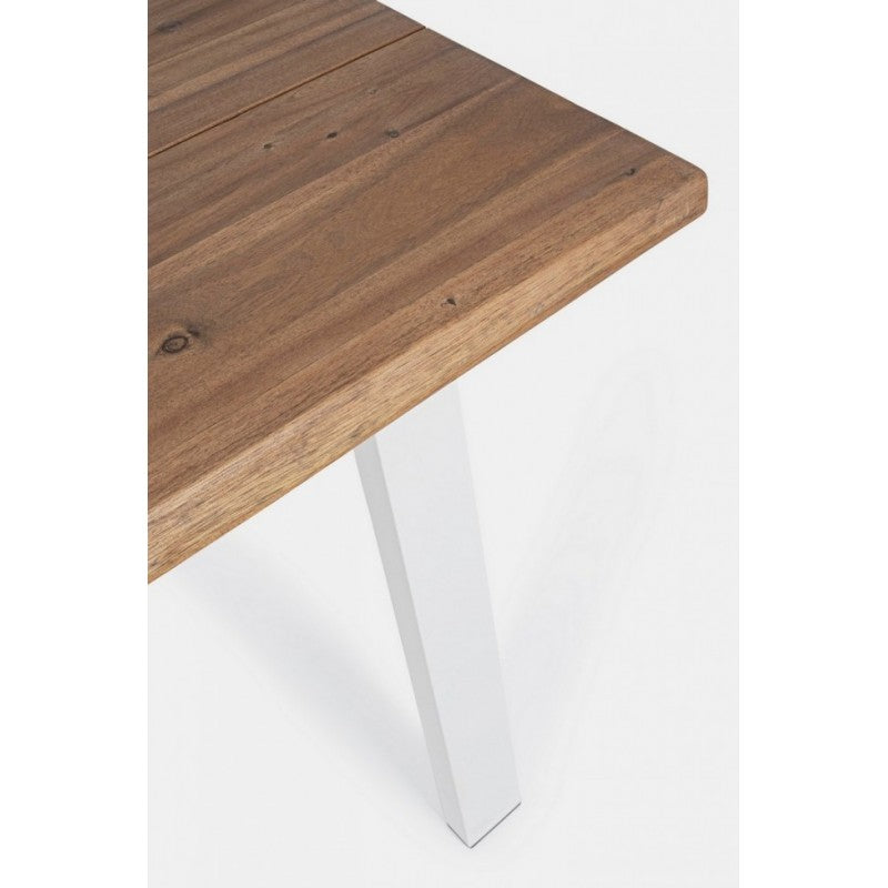 Mesa de jardín Oslo Blanco Natural 100x200 cm
