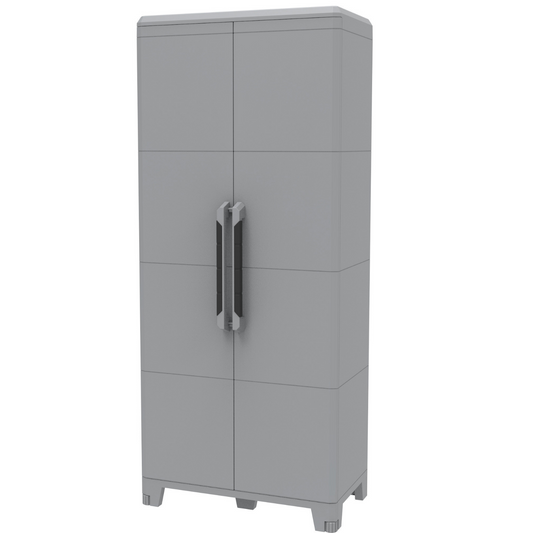 Armario de rizo en resina de 2 puertas cm. 78x43x184h