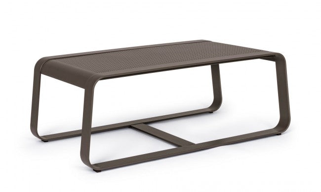 Mesa de centro de aluminio estilo industrial 105x62 cm