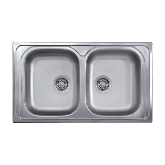 Fregadero 86x50 2 senos SAXT322A