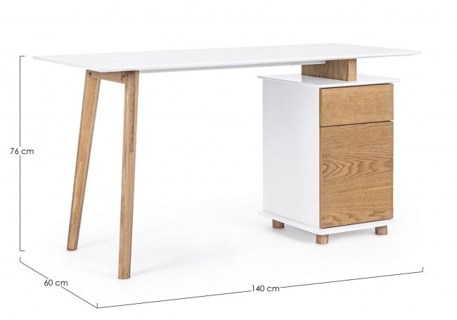 Escritorio MONTREAL con cómoda 140X60X76h cm