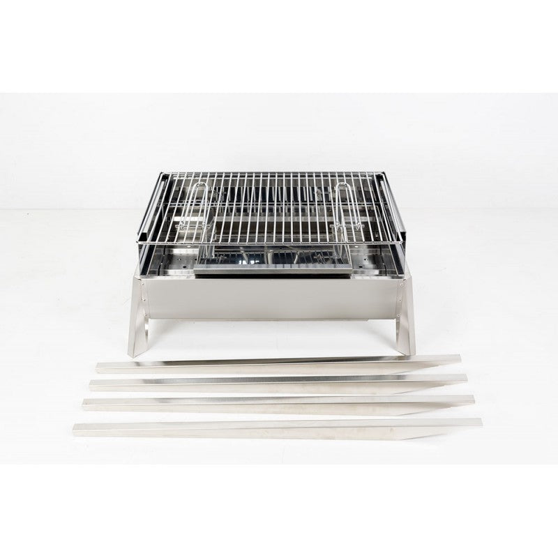 Barbacoa de acero exterior Etna 122x62x85h cm