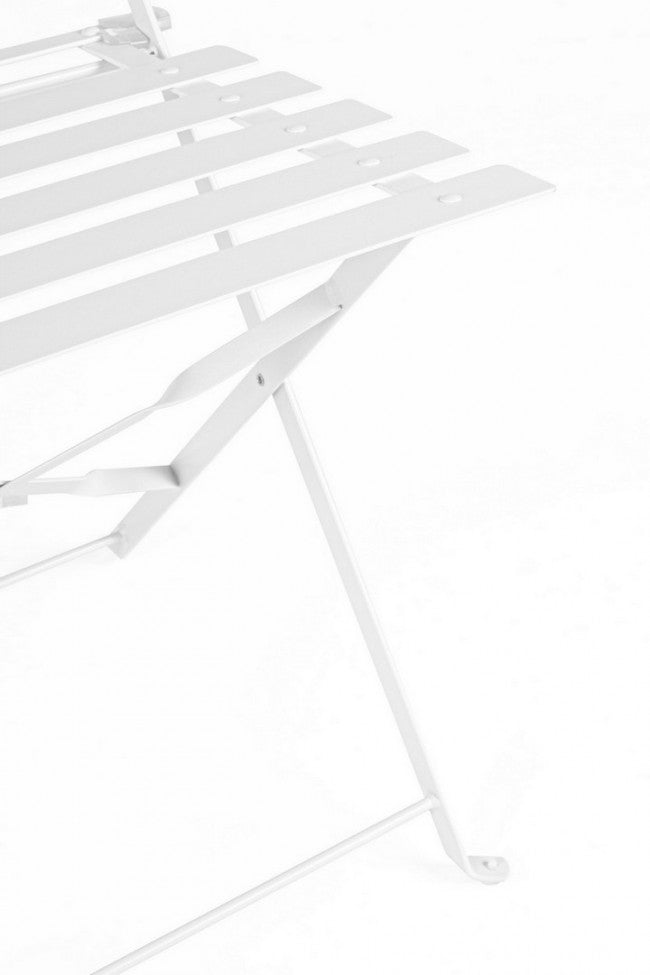 Bizzotto Conjunto de mesa y sillas de jardín Bizzotto blanco