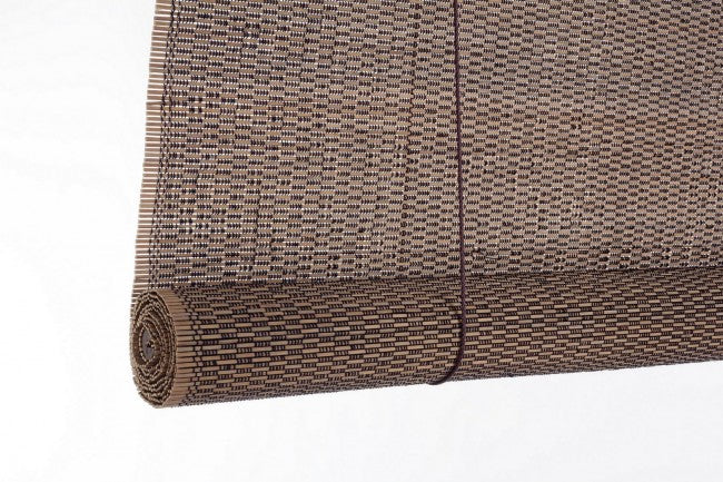 Cortina Dora de bambú marrón oscuro 120x260 cm