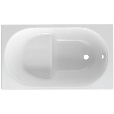 Casco bañera rectangular mod. Rubino con asiento - 120x70 cm sin panel