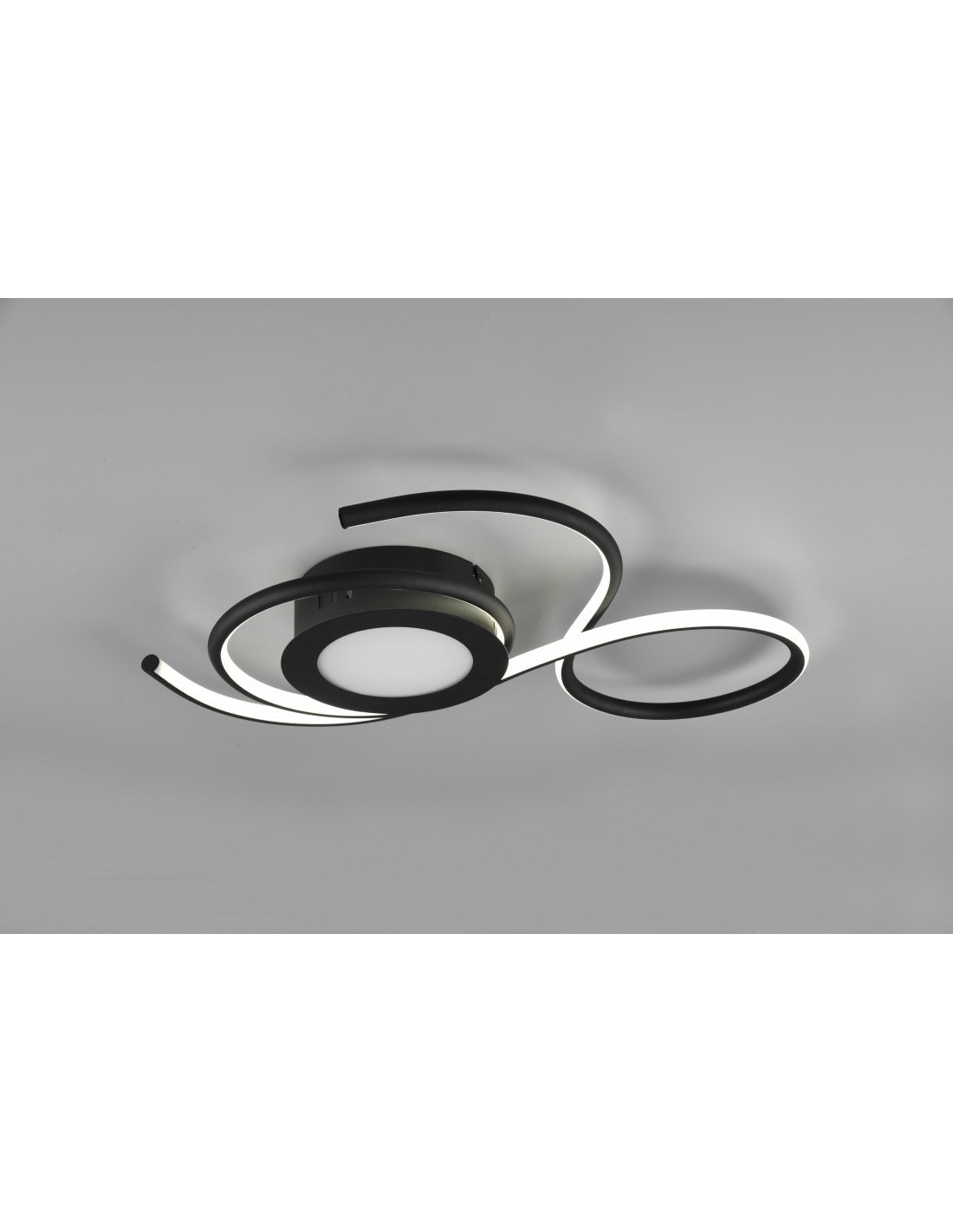 Apliques de luz de techo negra, diseño moderno, atenuador Led, iluminación Jive Trio