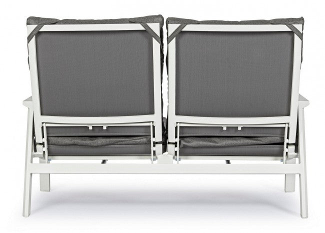 Sofá exterior 2 plazas reclinable 152x81x98h cm