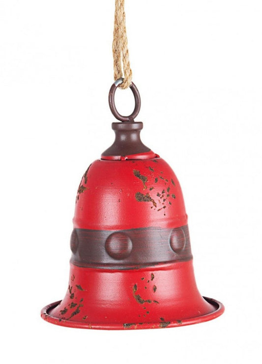 8x Lindy Bell con colgante rojo