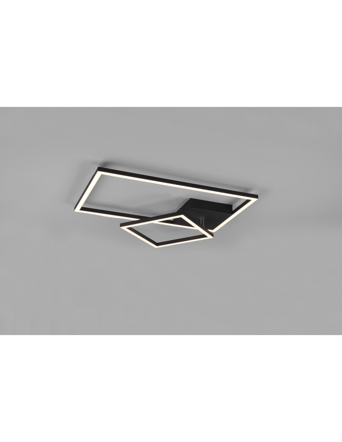 Luz de techo cuadrada ajustable Led Dimmer Pan Black Trio Lighting